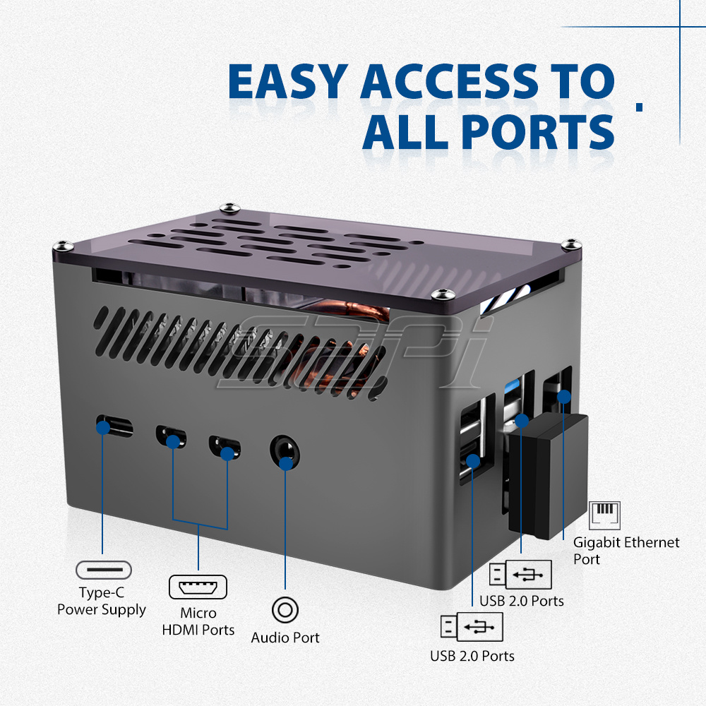Carcasa Raspberry Pi 4 de 52Pi - Argon One V3 M.2 Nvme Case reseña y precio