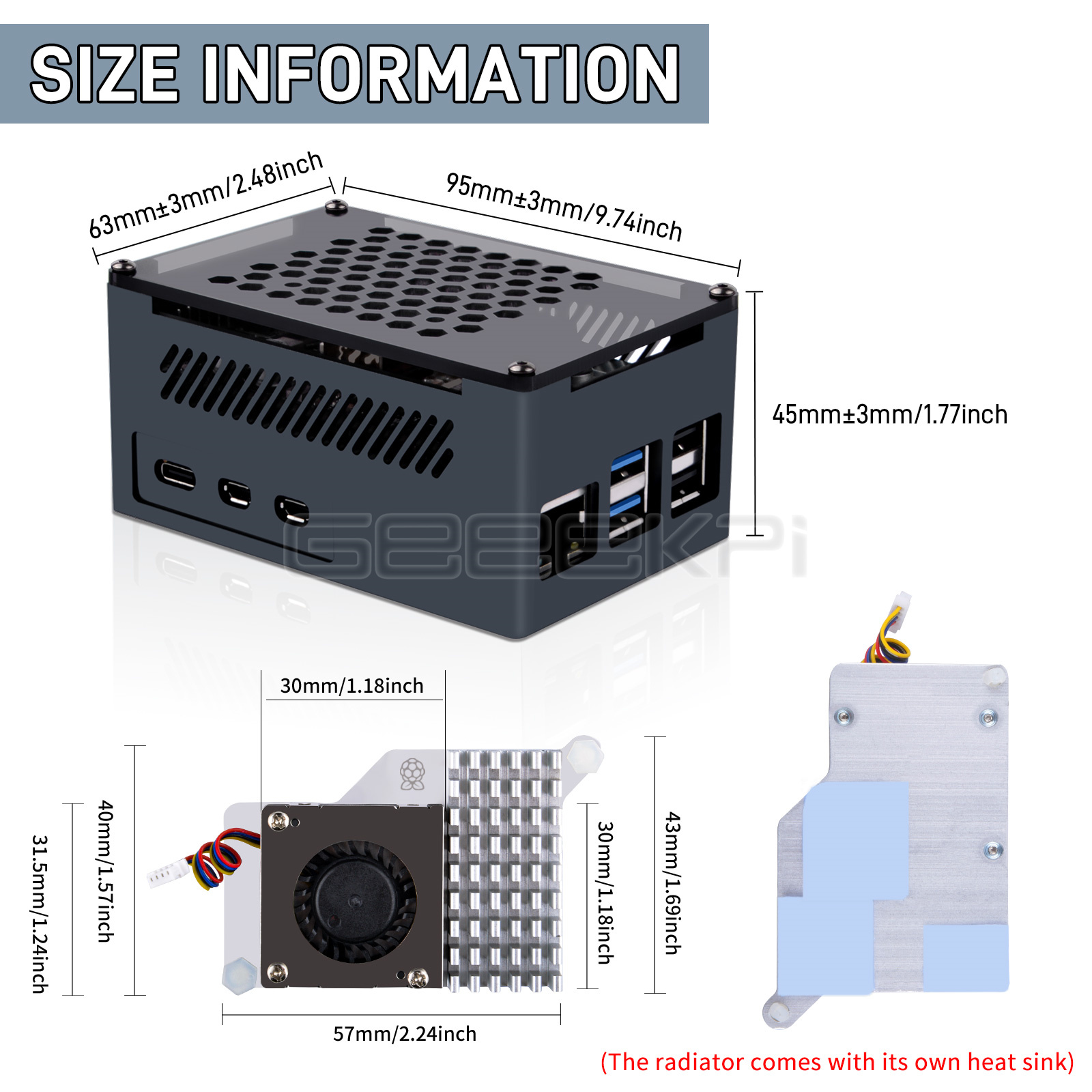 GeeekPi M.2 NVME M-key & PoE+  - Argon One V3 M.2 Nvme Case reseña y precio